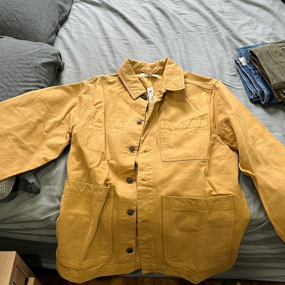 Madewell Medium Garment-Dyed Canvas Chore Jacket